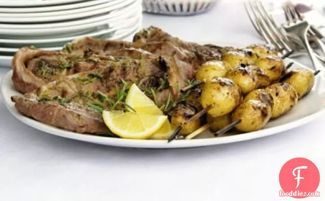 Rosemary & anchovy lamb steaks