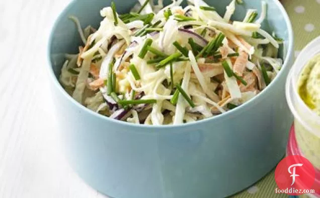 Cheese & chive coleslaw