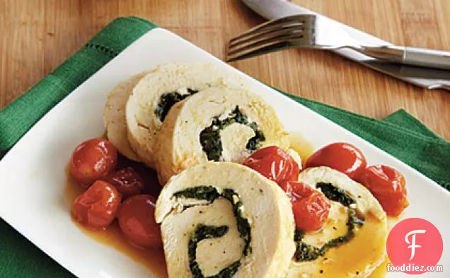 Spinach and Feta–Stuffed Chicken