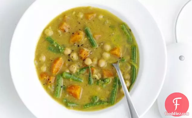 भारतीय चना और सब्जी का सूप