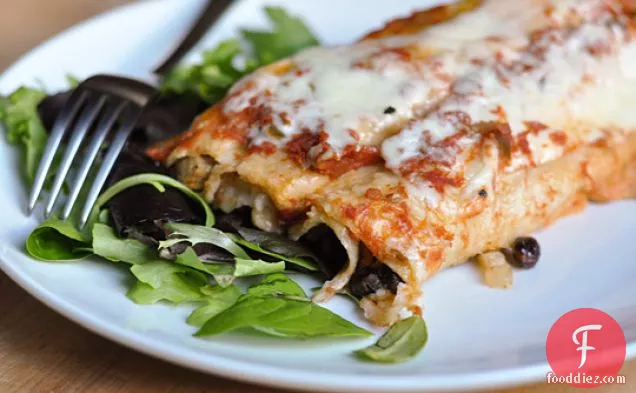 Slow-cooker Black Bean Enchiladas