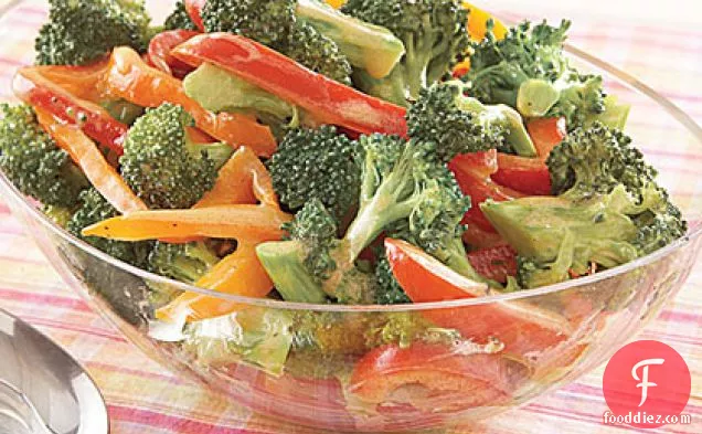 Broccoli and Bell Pepper Salad