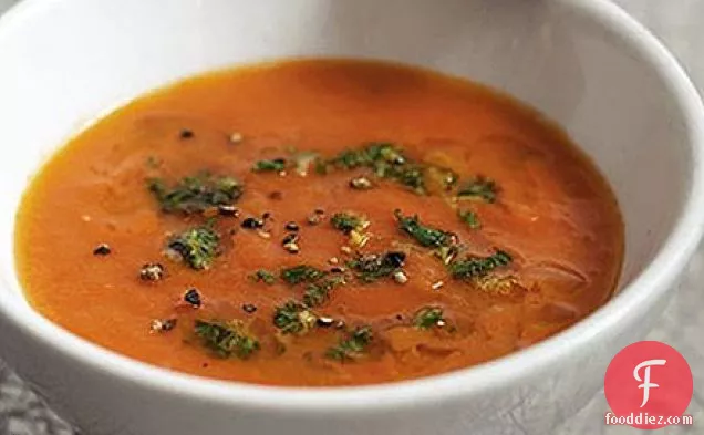 Tomato soup with gremolata