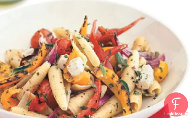 Pasta With Grilled Vegetables And Feta