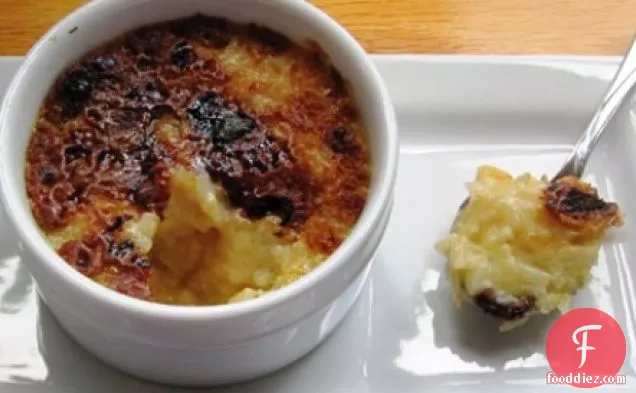 Coconut Rice Pudding Brulee
