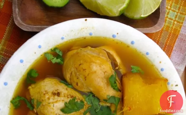 Hervido Llanero de Pollo (Colombian Chicken Soup from Los Llanos)