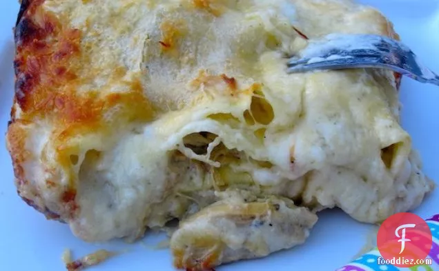 Lasagna de Pollo con Champiñones (Chicken and Mushroom Lasagna)