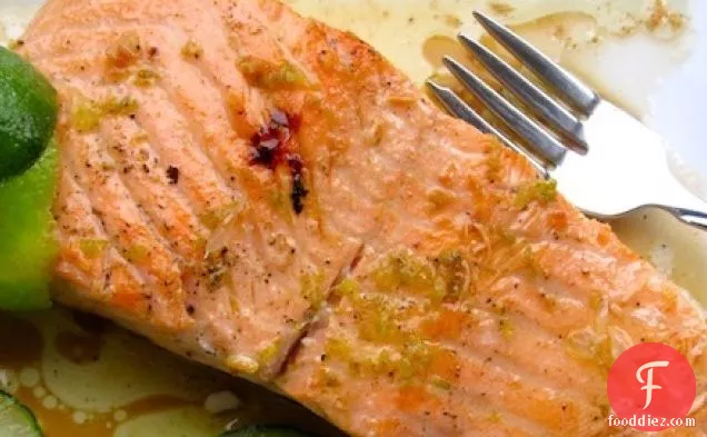 Salmon with Lime – Sherry Sauce
