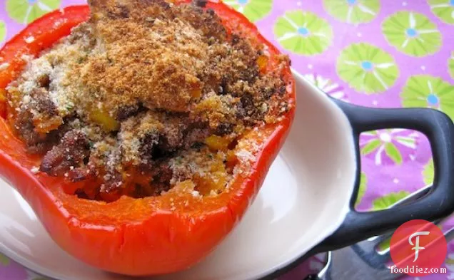 Pimentones Rellenos (Colombian Style-Stuffed Peppers)