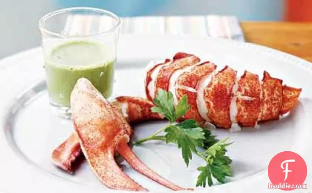 Steamed Lobster with Parsley Emulsion