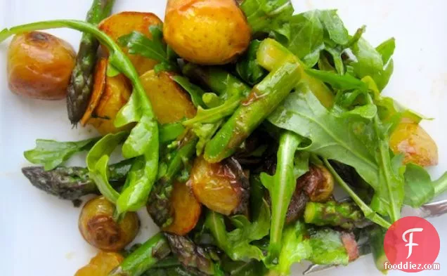 Roasted Potato, Asparagus and Arugula Salad