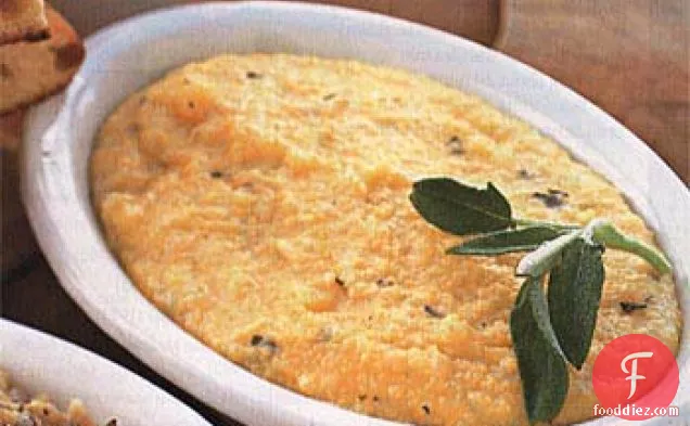 Polenta with Fresh Herbs and White Cheddar Cheese