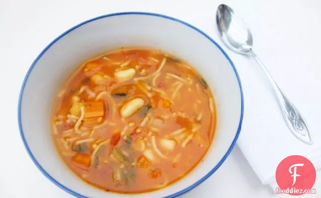 5: 2 आहार-मिनस्ट्रोन सूप