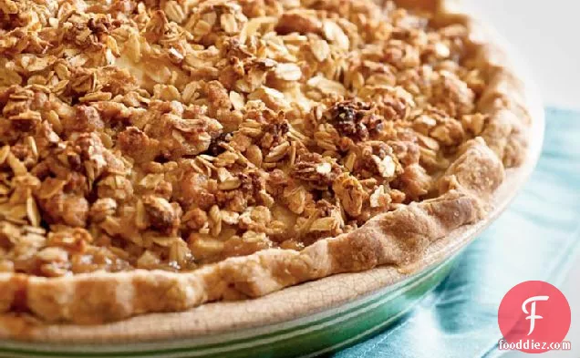 Gingery Cranberry-Pear Pie with Oatmeal Streusel