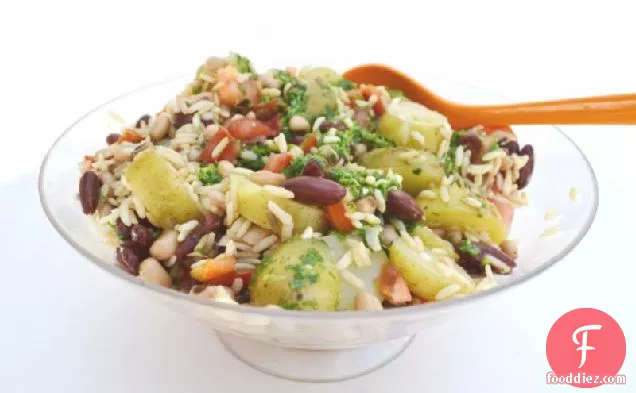 Potato and Bean Salad with Zingy Herb Dressing