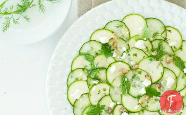 Cucumber And Zucchini Carpaccio Salad Recipe