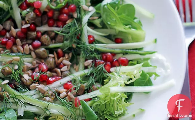 Cucumber, Capers And Pomegranate