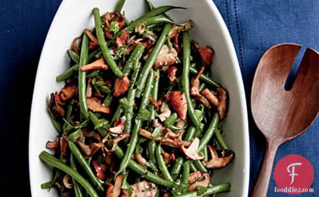 Sherried Green Beans and Mushrooms