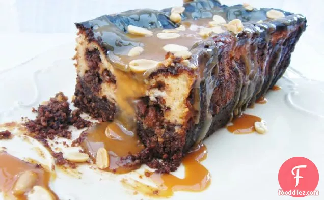 Snickers Cheesecake Loaf