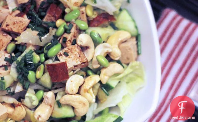 Tofu, Cucumber And Edamame Beans