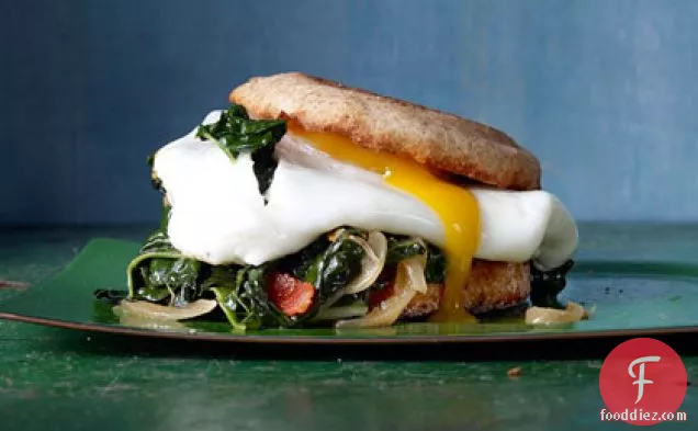 Bacon-and-Egg Sandwiches with Greens