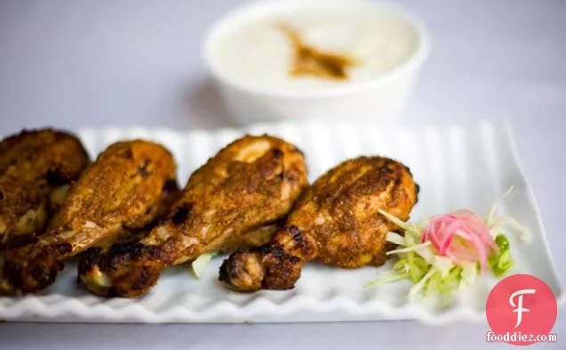 Tandoori Chicken With Cucumber Raita