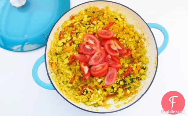 5:2 Diet - Savoury Cauliflower Rice = 137 calories