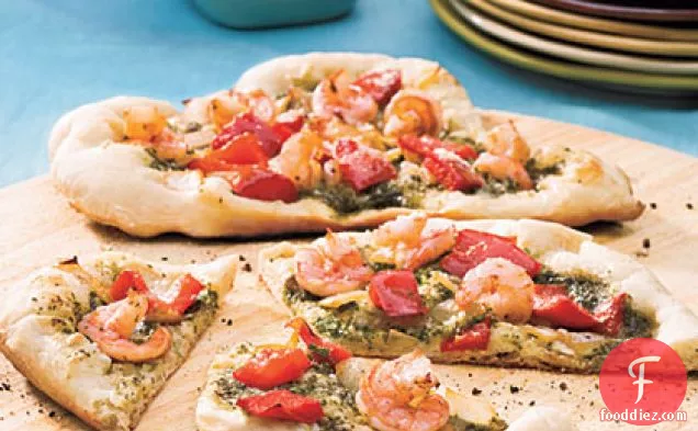 Shrimp-Pesto Pizza