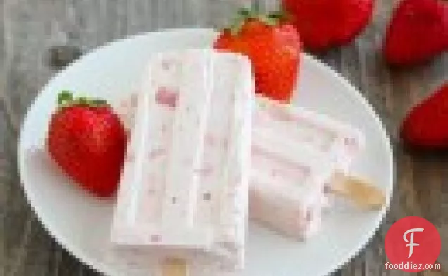 Strawberry Cheesecake Ice Pops