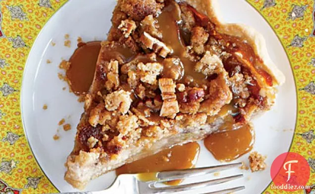 Open-Face Apple Pie with Salted Pecan Crumble
