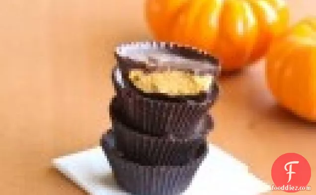 Pumpkin Cheesecake Chocolate Cups