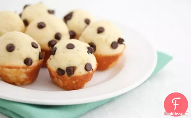Mini chocolate chip pancake muffins