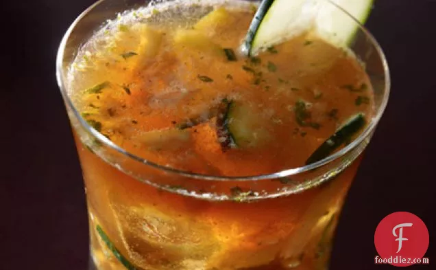 Pimm's Italiano With Mint, Lemon, Cucumber, And Fernet Branca