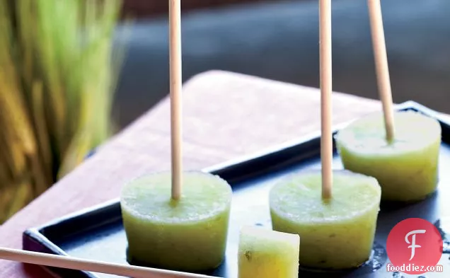 Cucumber-Lime Pops with Gin