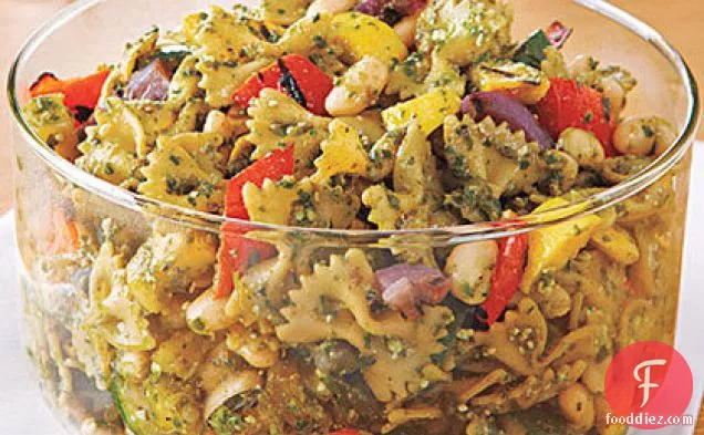 Grilled Vegetable-Pesto Pasta Salad