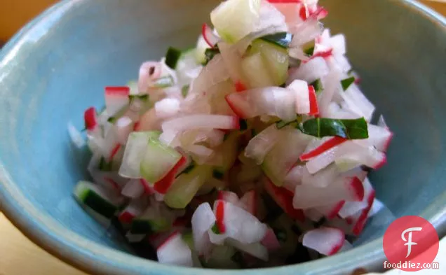 Herbed Radish And Cucumber Relish