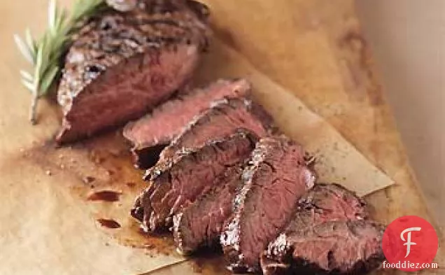 Pan-Grilled Beer-Marinated Hanger Steak