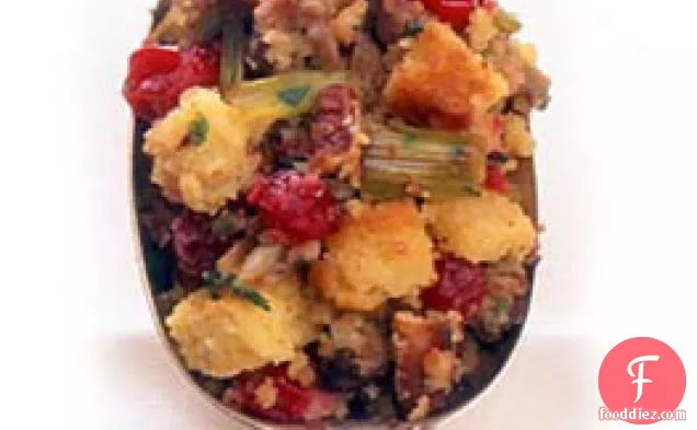 Sausage, Cranberry, and Corn Bread Stuffing