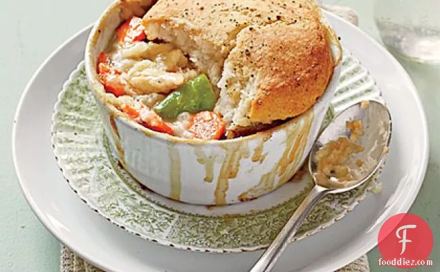 Easy Biscuit-Topped Chicken Pot Pie