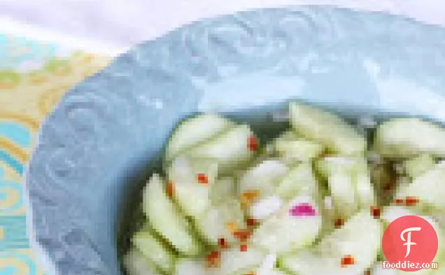 Sweet And Spicy Cucumber Slices