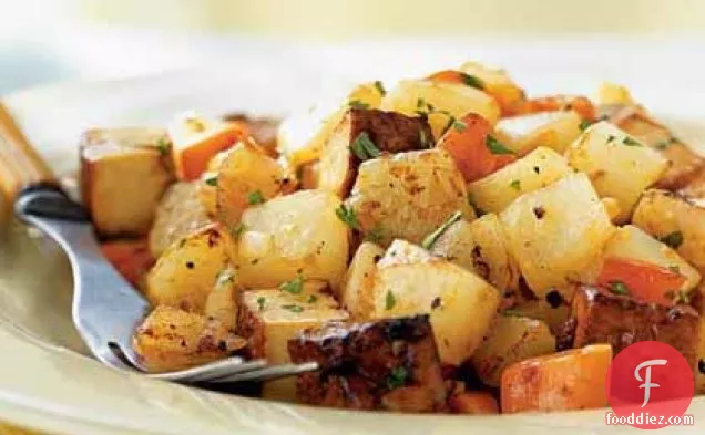 Hash Browns with Italian-Seasoned Tofu