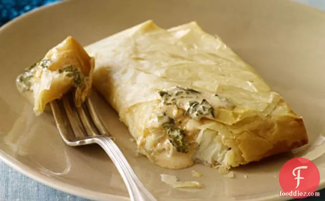 Spicy Halibut Baked in Phyllo