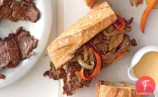 Short Rib Cheesesteak Sandwiches