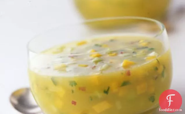 Chilled Mango and Cucumber Soup