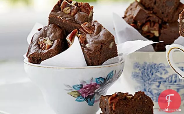 Bacon-Bourbon Brownies with Pecans