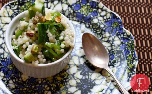 Green Israeli Couscous Salad