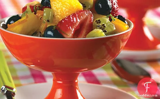 Fresh Fruit Salad with Lime-Ginger Syrup