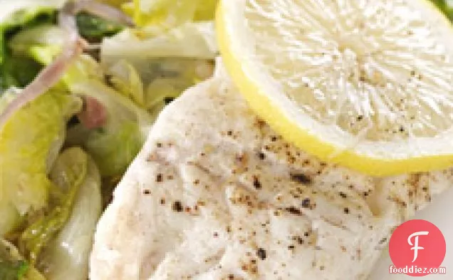 Cod With Escarole And Lemon