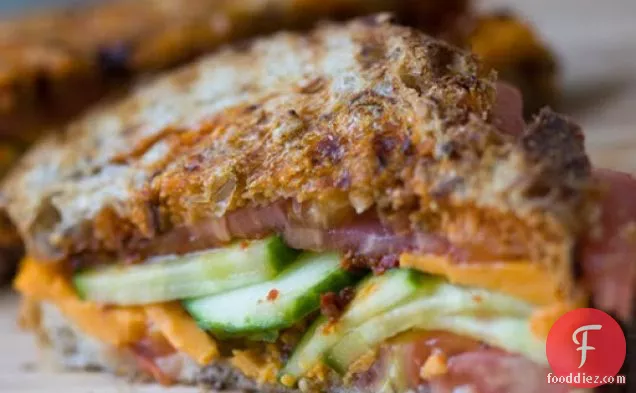 Fire And Ice Panini: Harissa Cucumber Cheddar