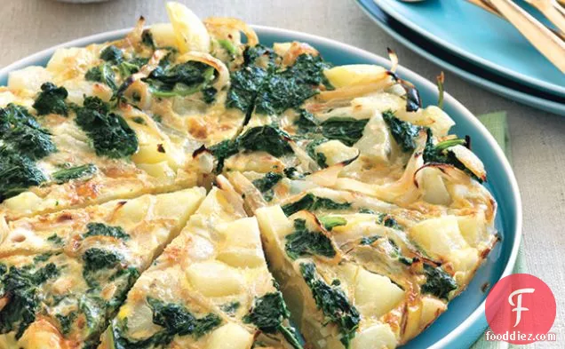 Kale, Potato, and Onion Frittata